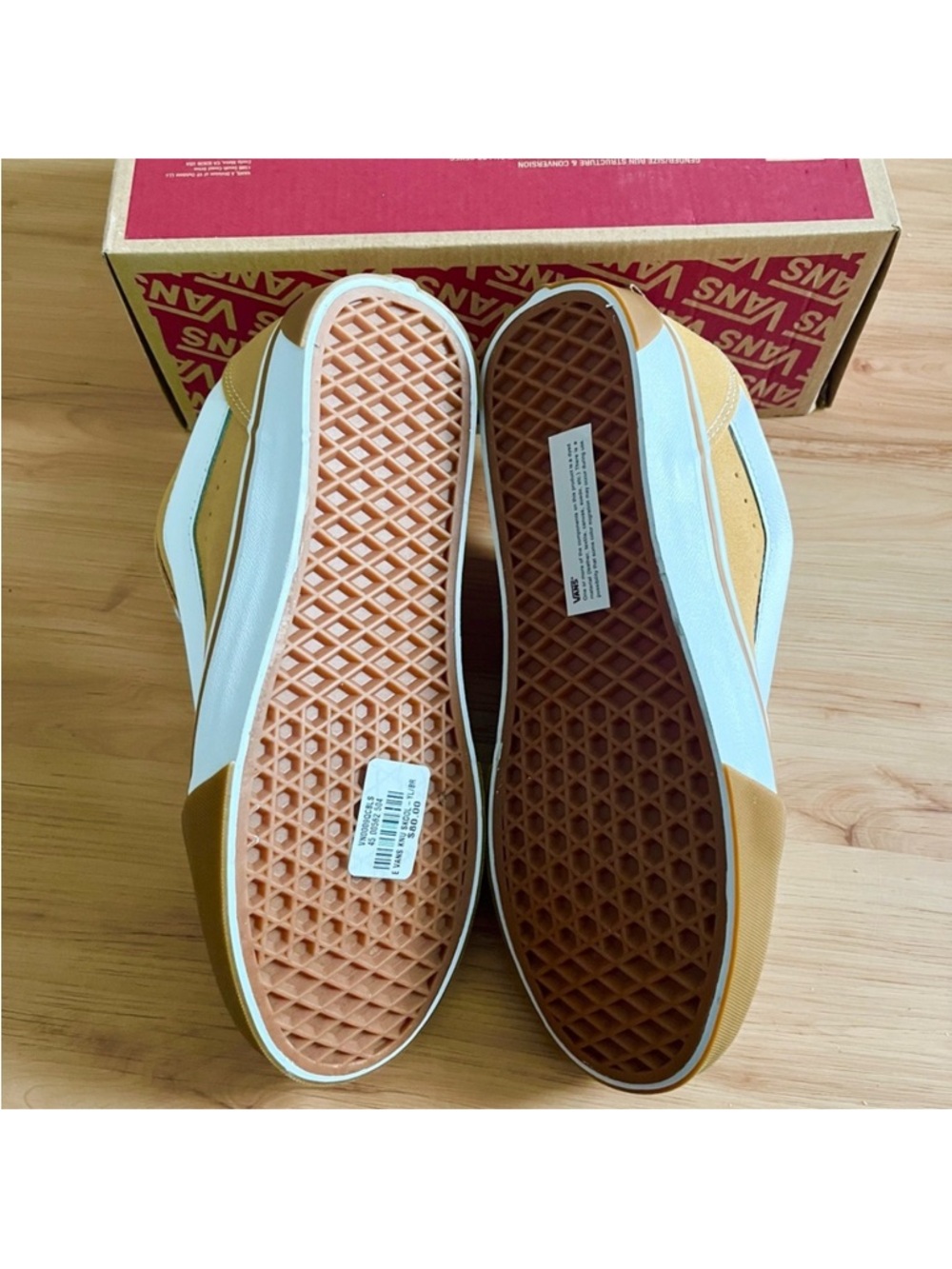 Vans Knu Skool Gum Bumper Honey Yellow Women 10.0 US - Picture 8 of 9
